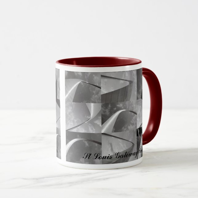 Mug Porte d'entrée célèbre de l'Arc de St Louis Ouest (Devant droit)