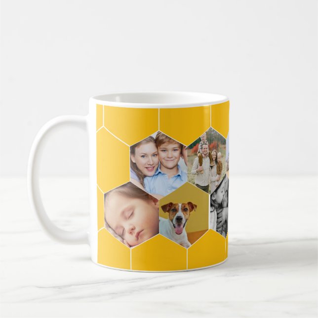 Mug Porte-miel personnalisé Famille et muscade photo p (Gauche)