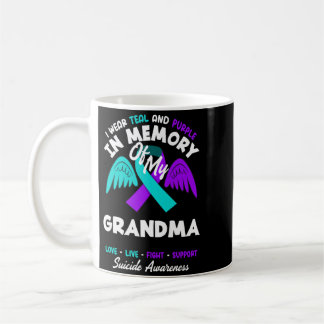 Mug Porter du sarcelle et du violet en mémoire du desi