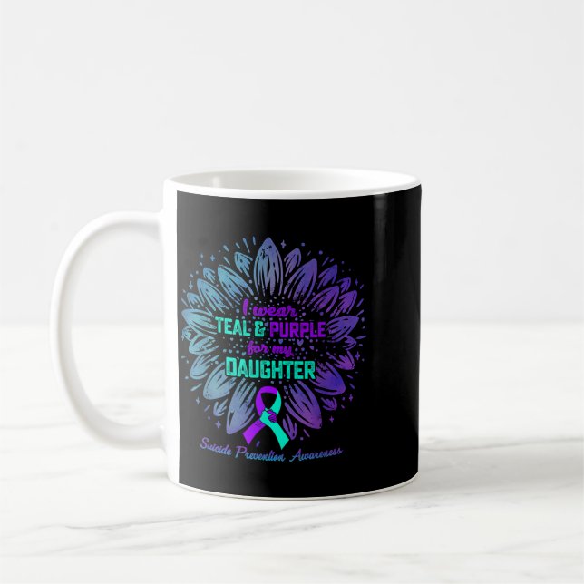 Mug Porter le sarcelle violet pour la conception de la (Gauche)