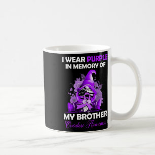 Mug Porter le violet pour mon frère Sensibilisation à 