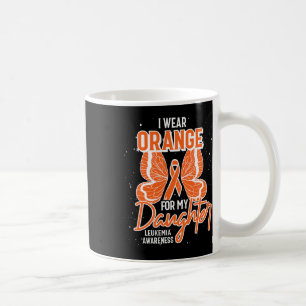 Mug Porter Orange Pour Ma Fille Papillon Leukemia Awa