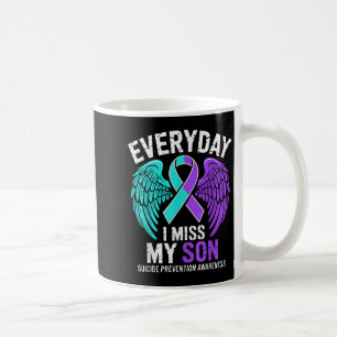 Mug Portez du sarcelle &amp; du violet Je Miss Mon Fil