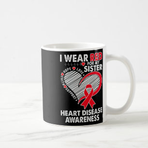 Mug Portez Le Rouge Pour La Sensibilisation Aux Maladi