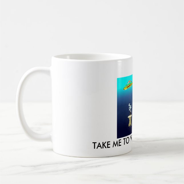 MUG PORTEZ-MOI À VOTRE FABRICANT DE CAFÉ (Gauche)