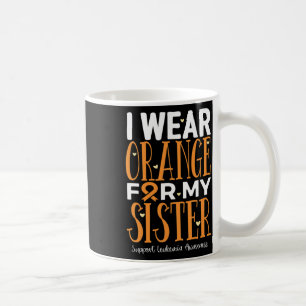 Mug Portez Orange Pour Ma Soeur Sensibiliser À La Leuc