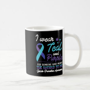 Mug Portez Turquoise Et Violet Pour Quelqu'Un Qui Veut