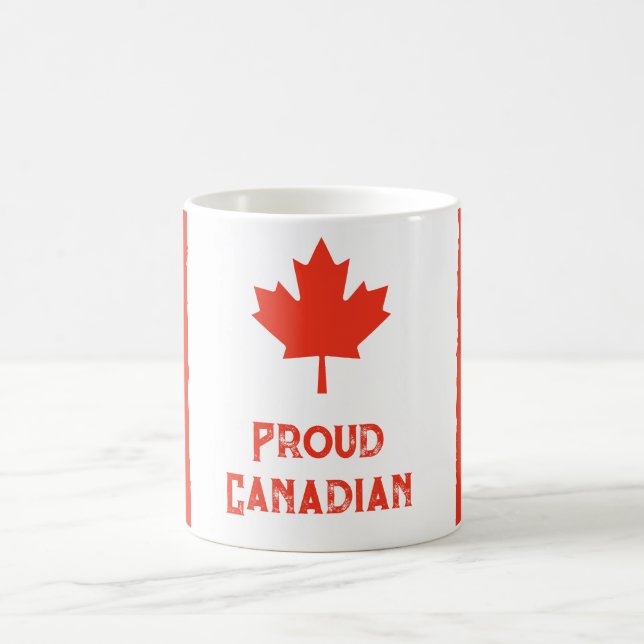 Mug Portez votre fierté : drapeau du Canada classique (Centre)