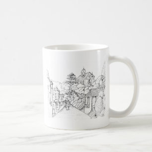 Mug Portmeirion North Wales Pen and Ink Sketch
