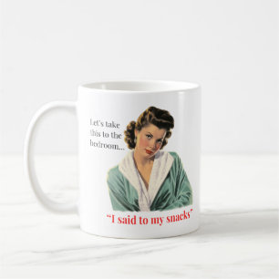Mug Portons ça à la chambre à coucher