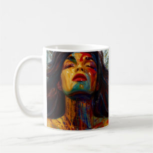 Mug Portrait Abstrait coloré