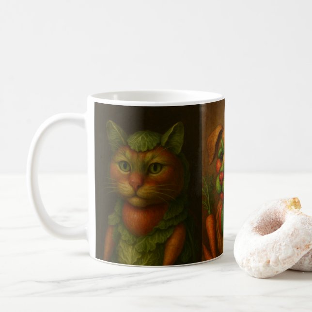 Mug Portrait animal Renaissance (Avec donut)