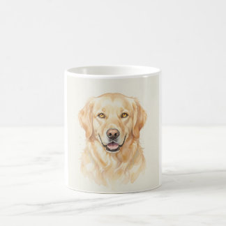 Mug Portrait aquarelle de Golden Retriever