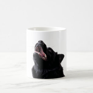 Mug Portrait artistique de chien noir