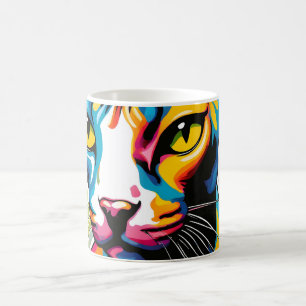 Mug Portrait Chat Sphynx Pop Art