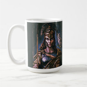 Mug Portrait coloré "Athéna’s Fierce Loyalty"