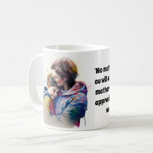Mug PORTRAIT customisé DE COULEUR D'EAU DE MÈRE ET SON