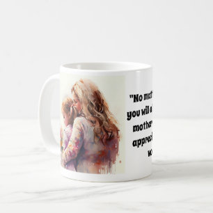 Mug PORTRAIT customisé EN COULEUR D'EAU DE LA MÈRE ET 