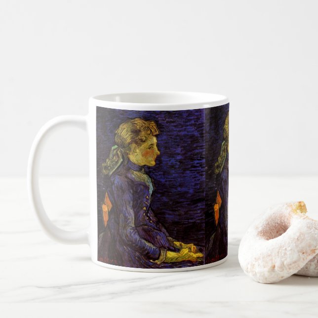 Mug Portrait d'Adeline Ravoux par Vincent van Gogh (Avec donut)