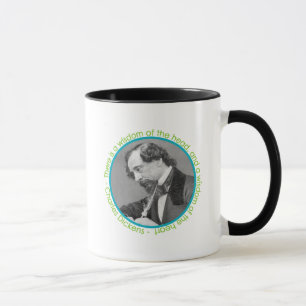 Mug Portrait de Charles Dickens avec la citation