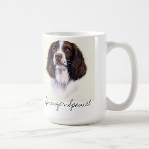 Mug Portrait de chien de springer spaniel dans la