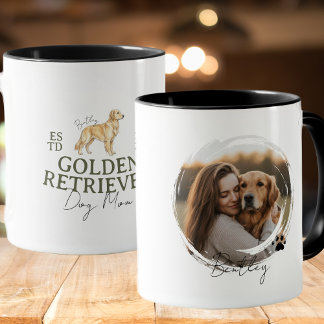 Mug Portrait de chien personnalisé maman Chien Golden