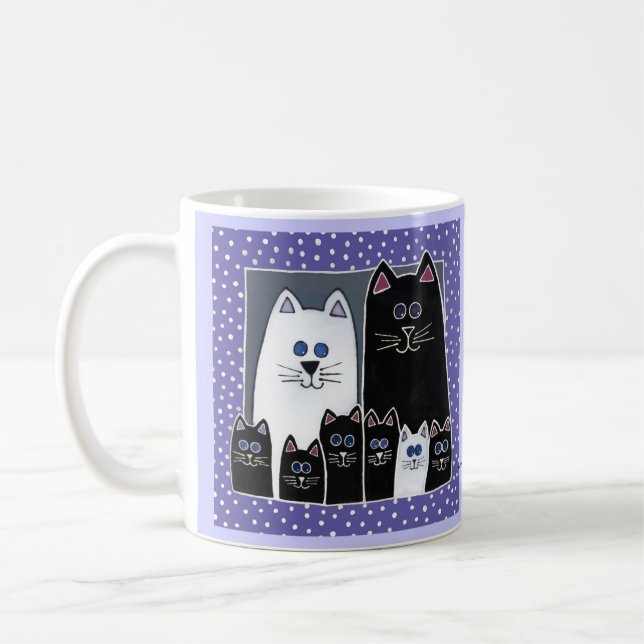 Mug Portrait de famille de Kitty (Gauche)