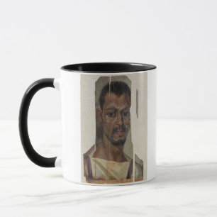 Mug Portrait de Fayum (cire d'encaustic sur le bois)