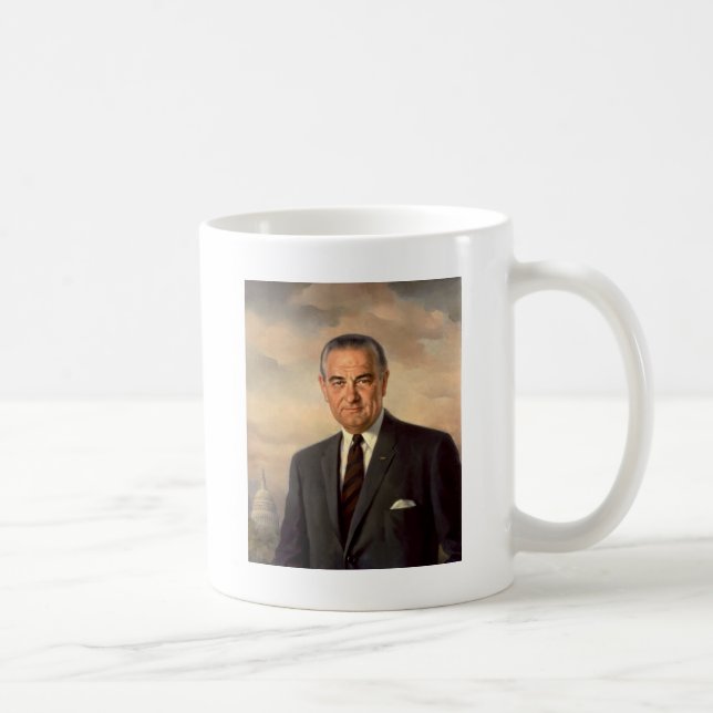 Mug Portrait de fonctionnaire de Lyndon Johnson (Droite)