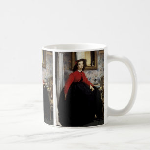 Mug Portrait de Jeune Femme en Veste Rouge