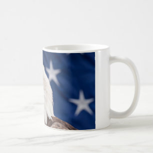 Mug Portrait de l'aigle chauve avec étoiles