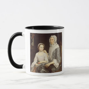 Mug Portrait de Madame pluse âgé et d'une jeune fill