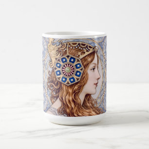 Mug Portrait de Reine Art Nouveau