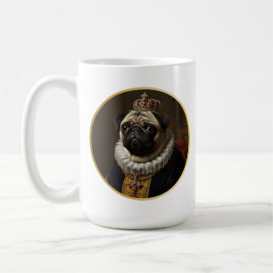 Mug Portrait de reine de la Renaissance inspiré de Pug