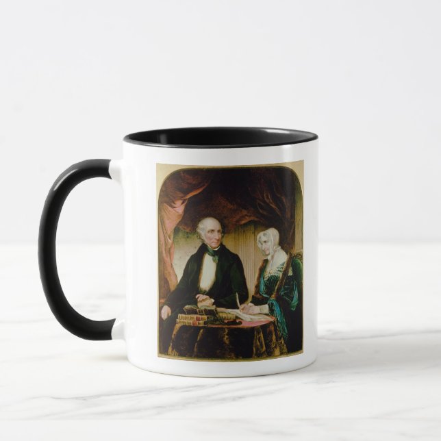 Mug Portrait de William et de Mary Wordsworth, 1839 (Gauche)