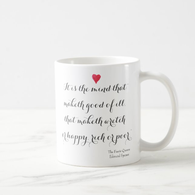 Mug Portrait d'Edmund Spenser et citation (Droite)