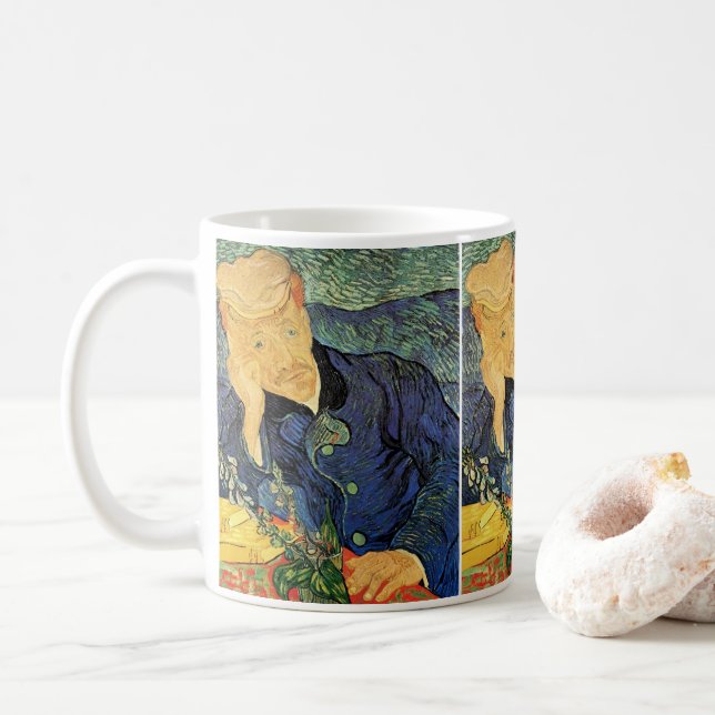 Mug Portrait du Docteur Gachet par Vincent van Gogh (Avec donut)
