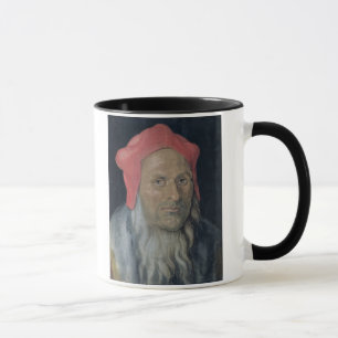 Mug Portrait d'un homme barbu dans Red Hat, 1520