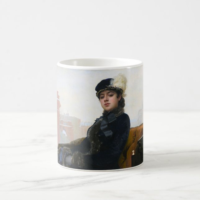 Mug Portrait d'une femme inconnue, Ivan Kramskoi (Centre)