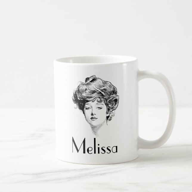 Mug Portrait d'une fille de Gibson, 1900 (Droite)