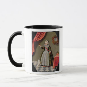 Mug Portrait d'une jeune fille avec un oiseau