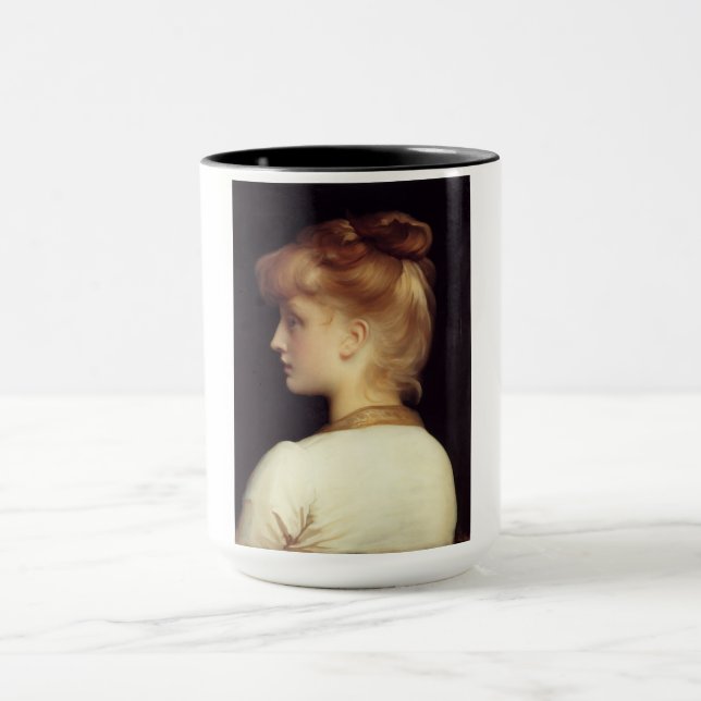 Mug Portrait féminin de Behind (par Frederic Leighton) (Centre)