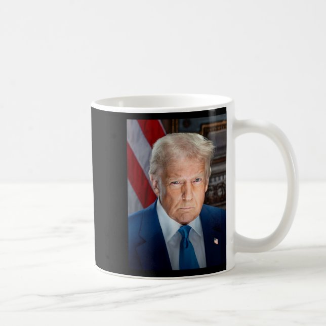 Mug Portrait officiel de la Maison Blanche Donald J Tr (Droite)