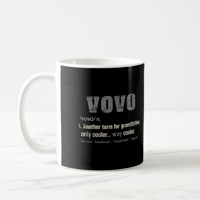 Mug Portugal Vovo Funny Définition Grandpa Cadeau (Gauche)