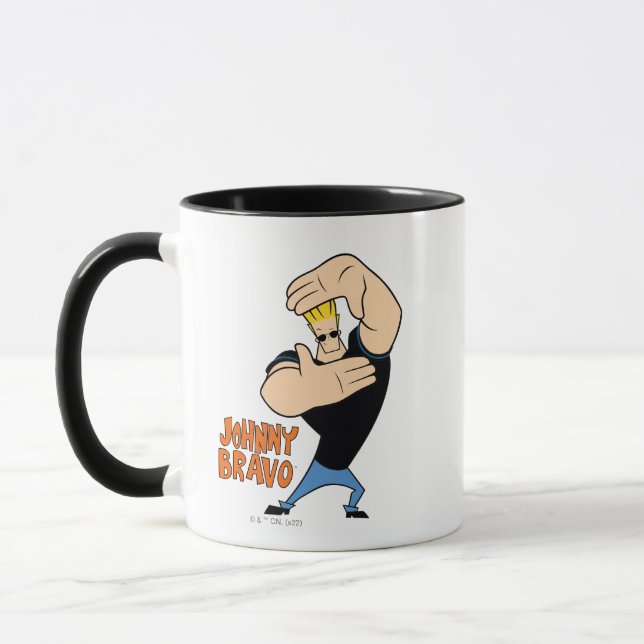 Mug Pose de trame photo Johnny Bravo (Gauche)