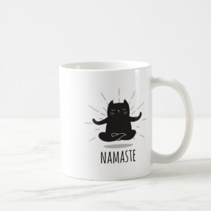Mug Poses de yoga Namaste de chat drôle Symbole de fle