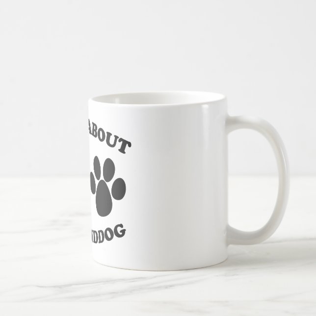 Mug Posez-moi des questions sur mon grand-chien (Droite)