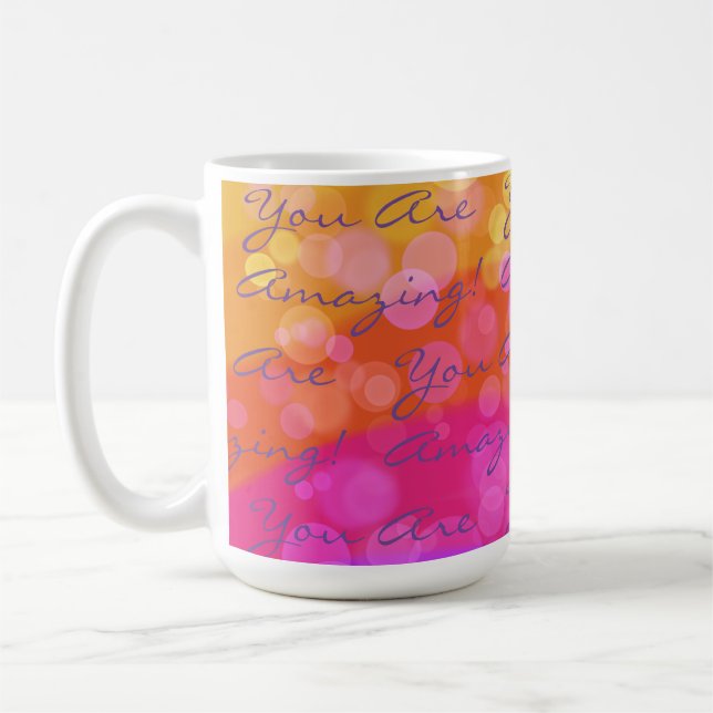Mug Positif Vous Êtes Extraordinaire Coloré (Gauche)