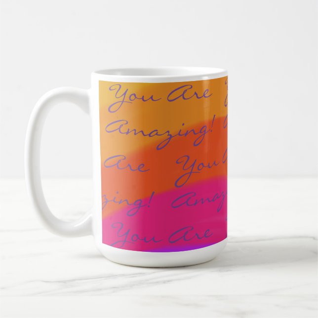 Mug Positif Vous Êtes Extraordinaire Coloré (Gauche)