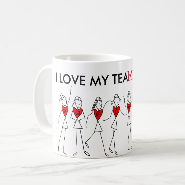 Mug Positions de joueur et citation d'équipe de (Devant gauche)